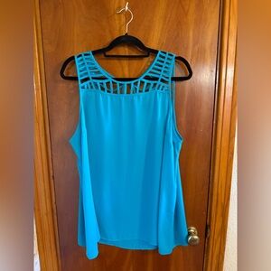 Torrid Vibrant Turquoise Strappy Top Size 2X